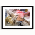 Modern Fluid Art Prints in Blush Pink and Gold - Contemporary Fluid Art Pieces