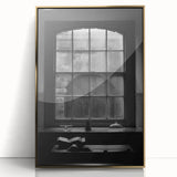 Abstract Canvas Wall Art – Moody Black & White Minimalist Print