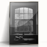 Abstract Canvas Wall Art – Moody Black & White Minimalist Print