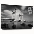 Modern urban landscape art – Striking architectural bridge print