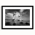 Modern urban landscape art – Striking architectural bridge print