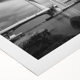 Modern urban landscape art – Striking architectural bridge print