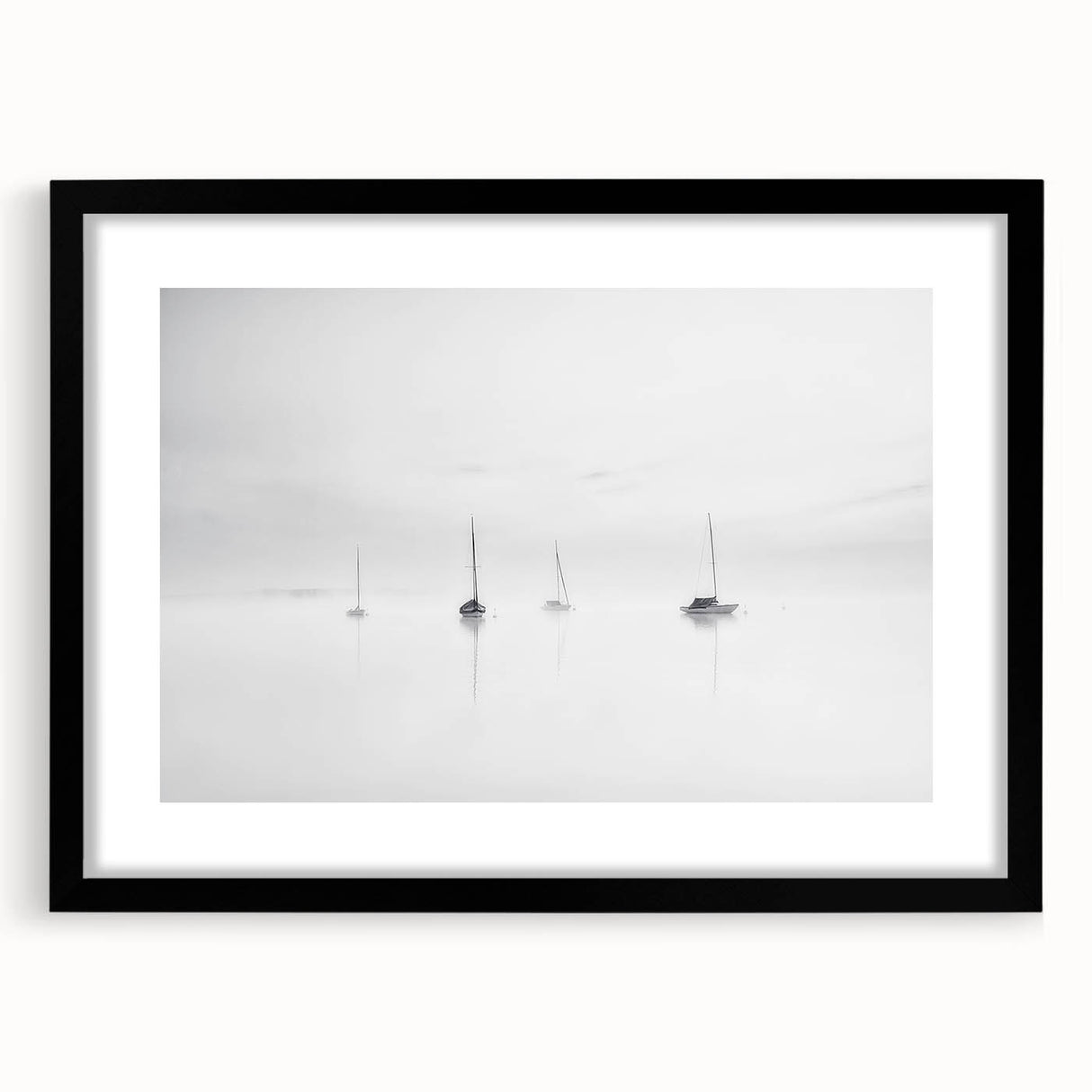 Sailboats in Mist - Fine Art Photography Acrylic Prints