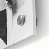 Geometric Minimalist Abstract Wall Art – Black and White Modern Print