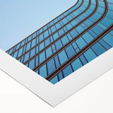 Urban skyline canvas prints – Sleek curved glass building photo