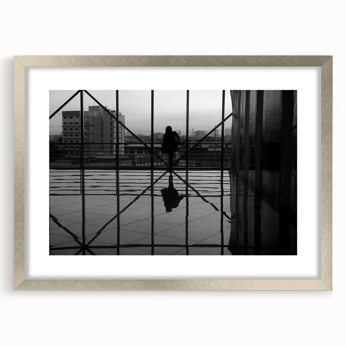 Metropolitan photography art – Reflective modern city silhouette