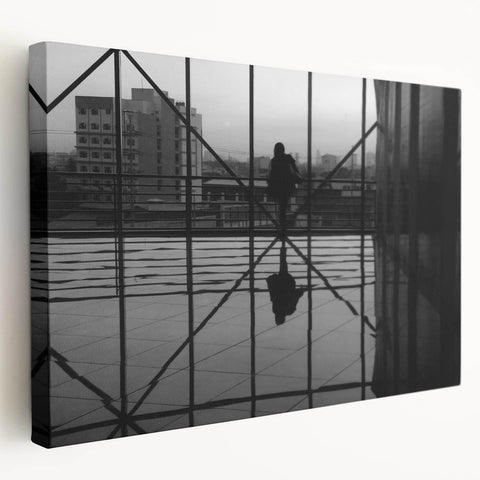 Metropolitan photography art – Reflective modern city silhouette