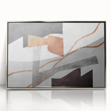 Neutral Abstract Prints in Brown – Earthen Harmony Modern Artwork