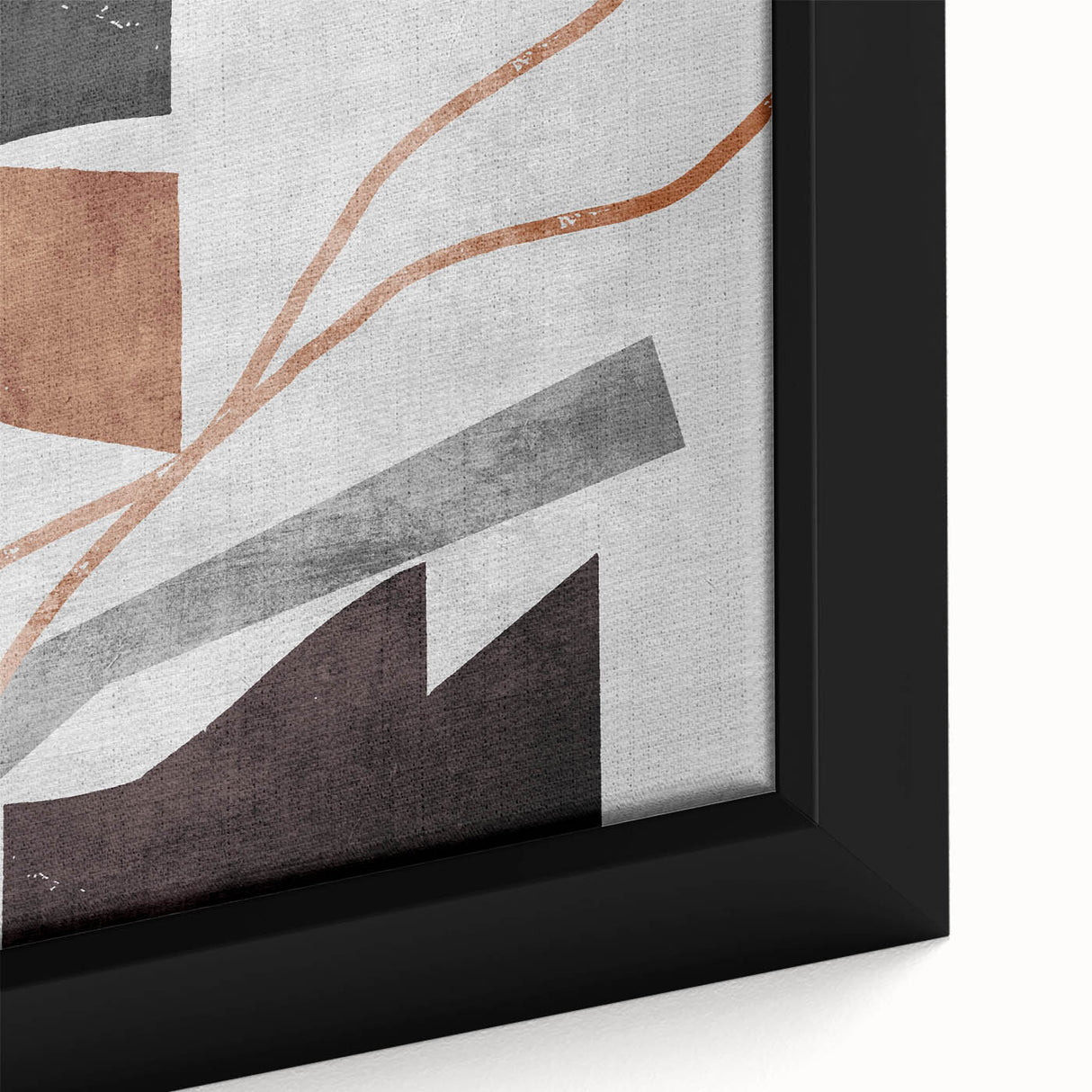 Neutral Abstract Prints in Brown – Earthen Harmony Modern Artwork