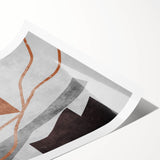 Neutral Abstract Prints in Brown – Earthen Harmony Modern Artwork