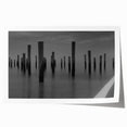 Modern Art Prints – Moody Black & White Minimalist Seascape