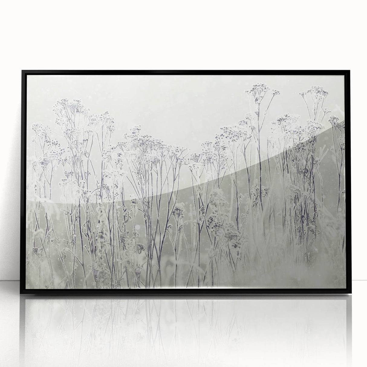 Winter Wonderland Wall Art – Frosted Floral Serenity