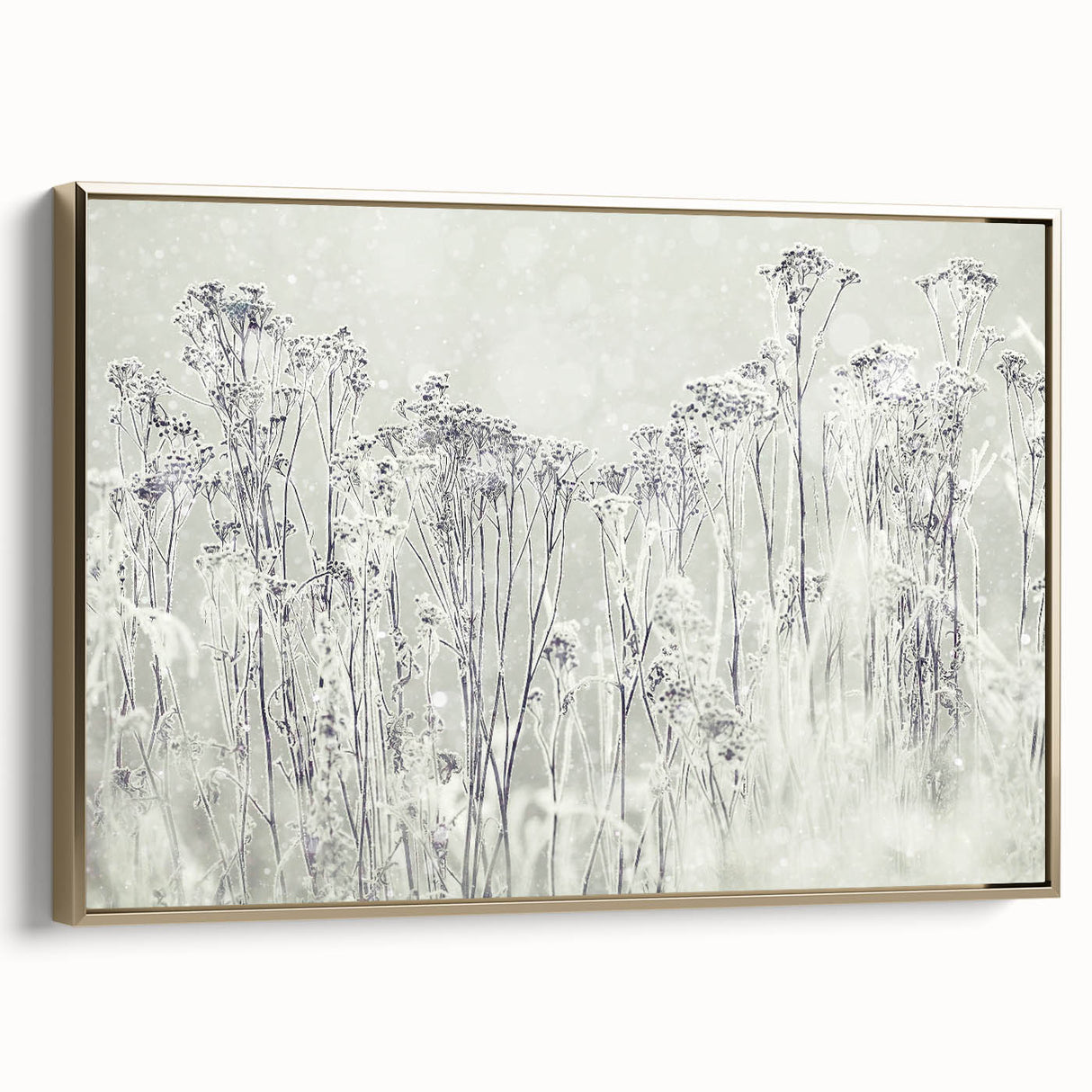 Winter Wonderland Wall Art – Frosted Floral Serenity