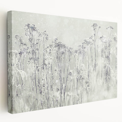 Winter Wonderland Wall Art – Frosted Floral Serenity
