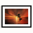 Fiery Sunset Reflection - Fine Art Photography Canvas Prints