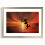 Fiery Sunset Reflection - Fine Art Photography Canvas Prints