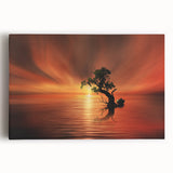 Fiery Sunset Reflection - Fine Art Photography Canvas Prints