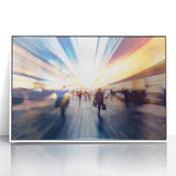 Metropolitan photography art – Abstract urban rush hour print