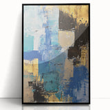 Bold Oceanic Hues – Earthen Harmony Neutral Abstract Prints