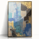 Bold Oceanic Hues – Earthen Harmony Neutral Abstract Prints