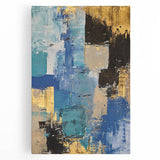 Bold Oceanic Hues – Earthen Harmony Neutral Abstract Prints