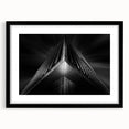 Urban architectural wall art – Geometric black and white building