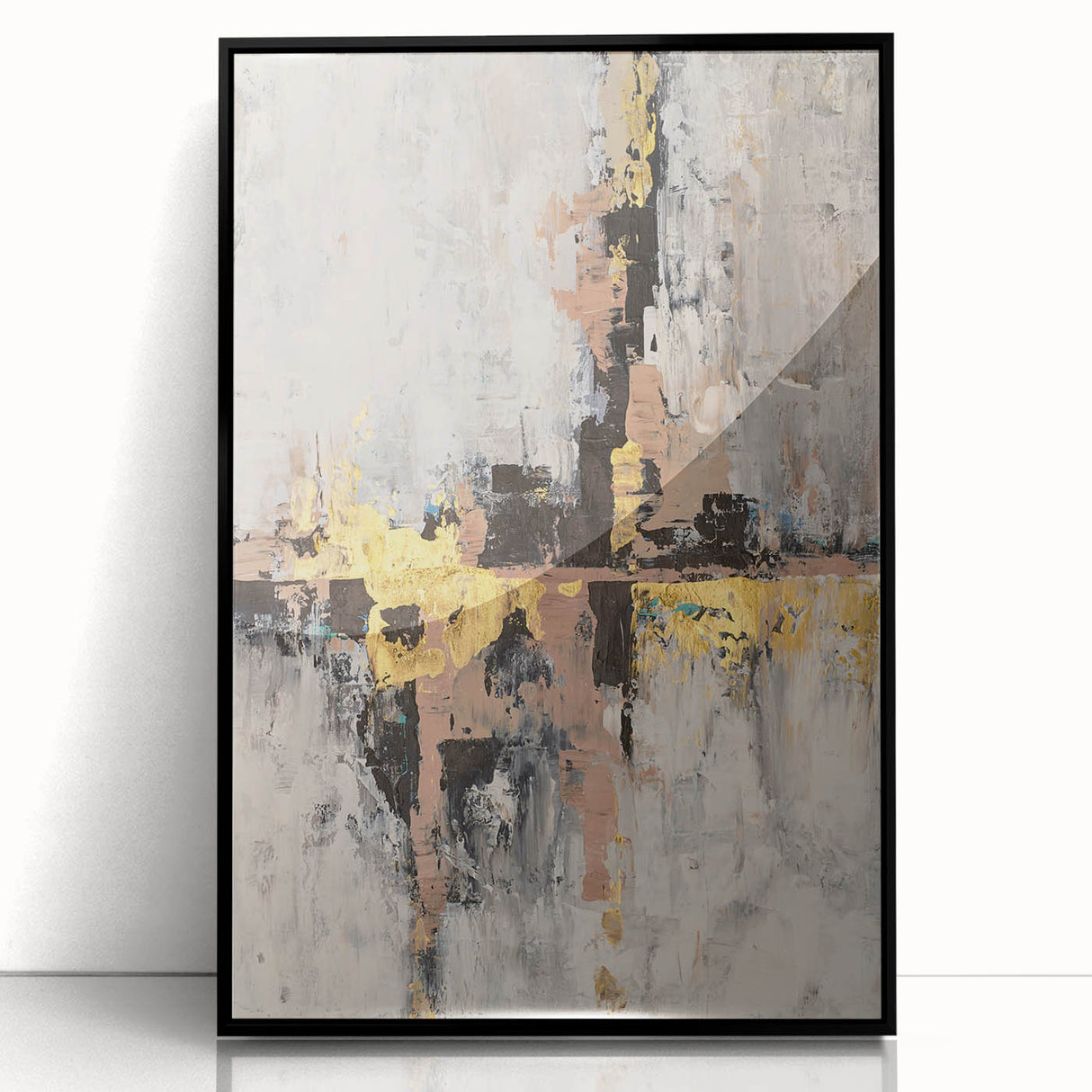 Blush Gold Harmony – Earthen Harmony Minimalist Wall Decor Art