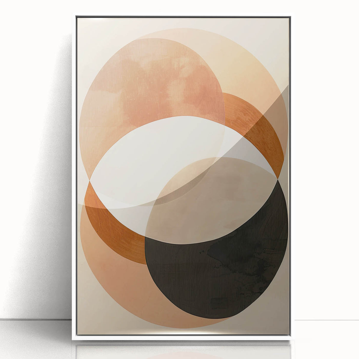 Earthen Harmony Abstracts – Modern Earth Tone Geometric Wall Art
