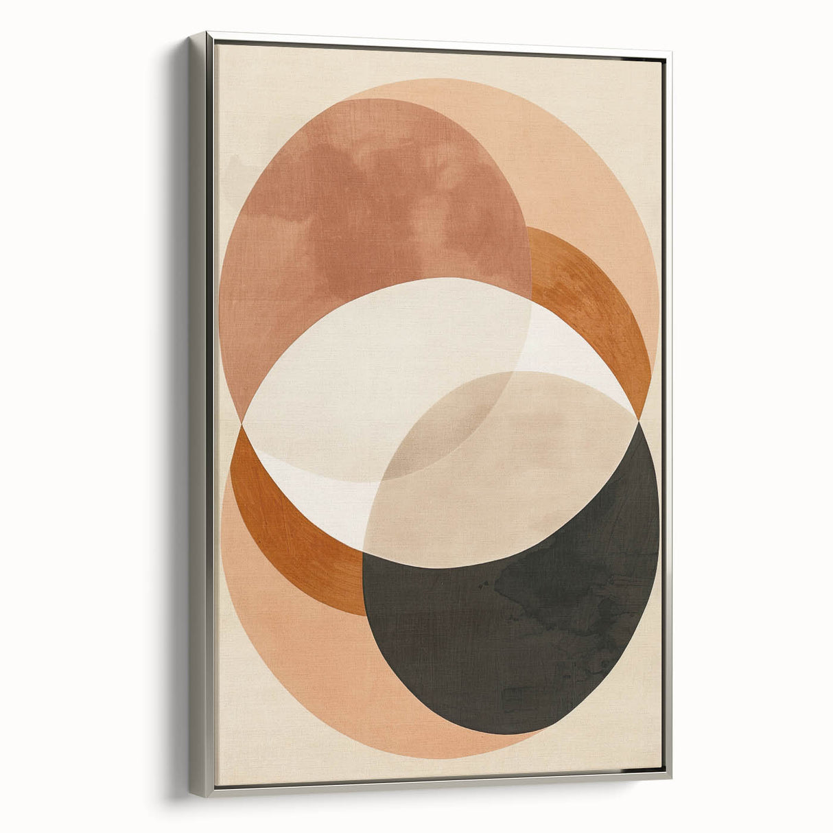 Earthen Harmony Abstracts – Modern Earth Tone Geometric Wall Art
