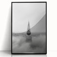 Cityscape photography prints – Iconic spire above the city clouds