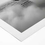 Cityscape photography prints – Iconic spire above the city clouds