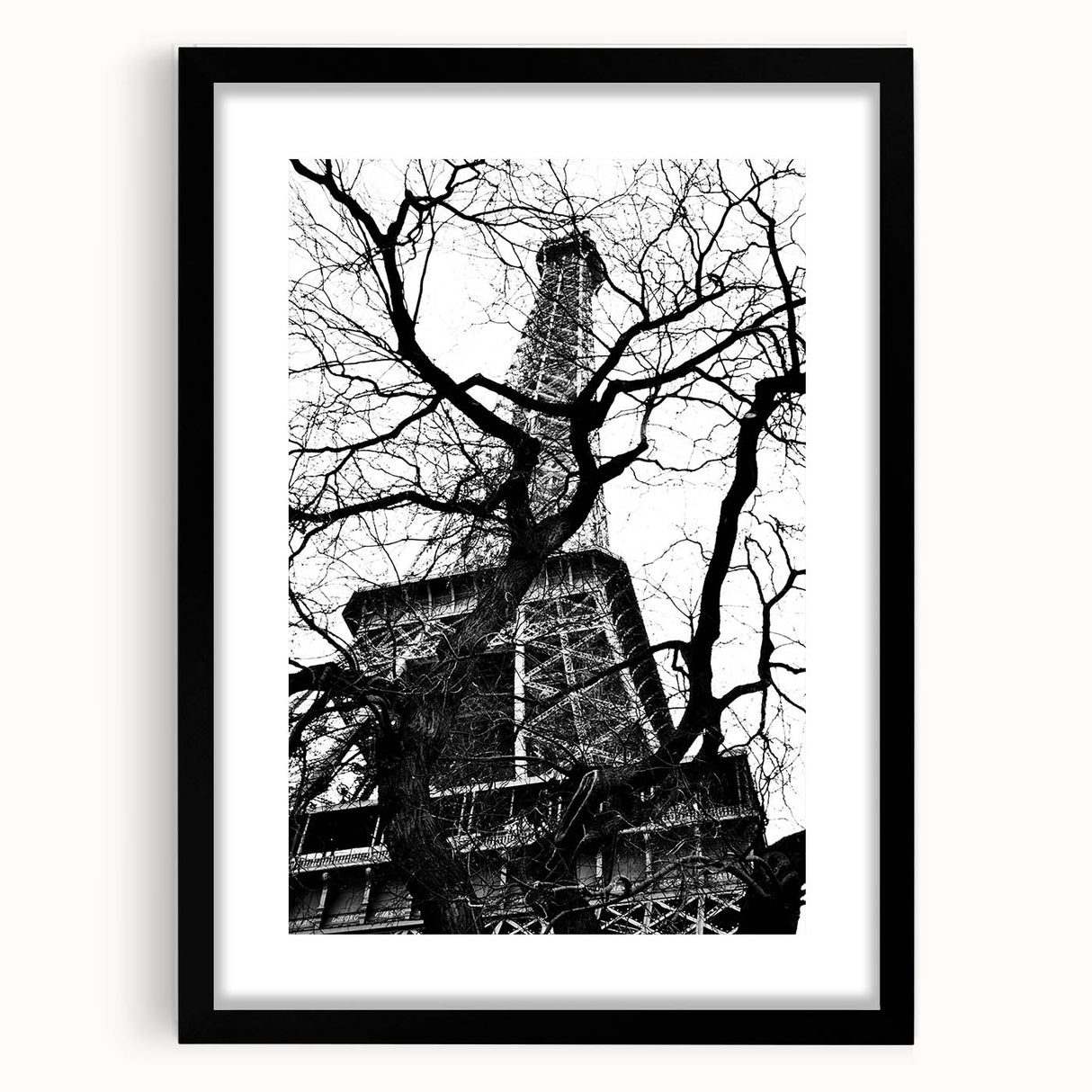 Eiffel Tower Silhouette - Fine Art Photography Framed Prints