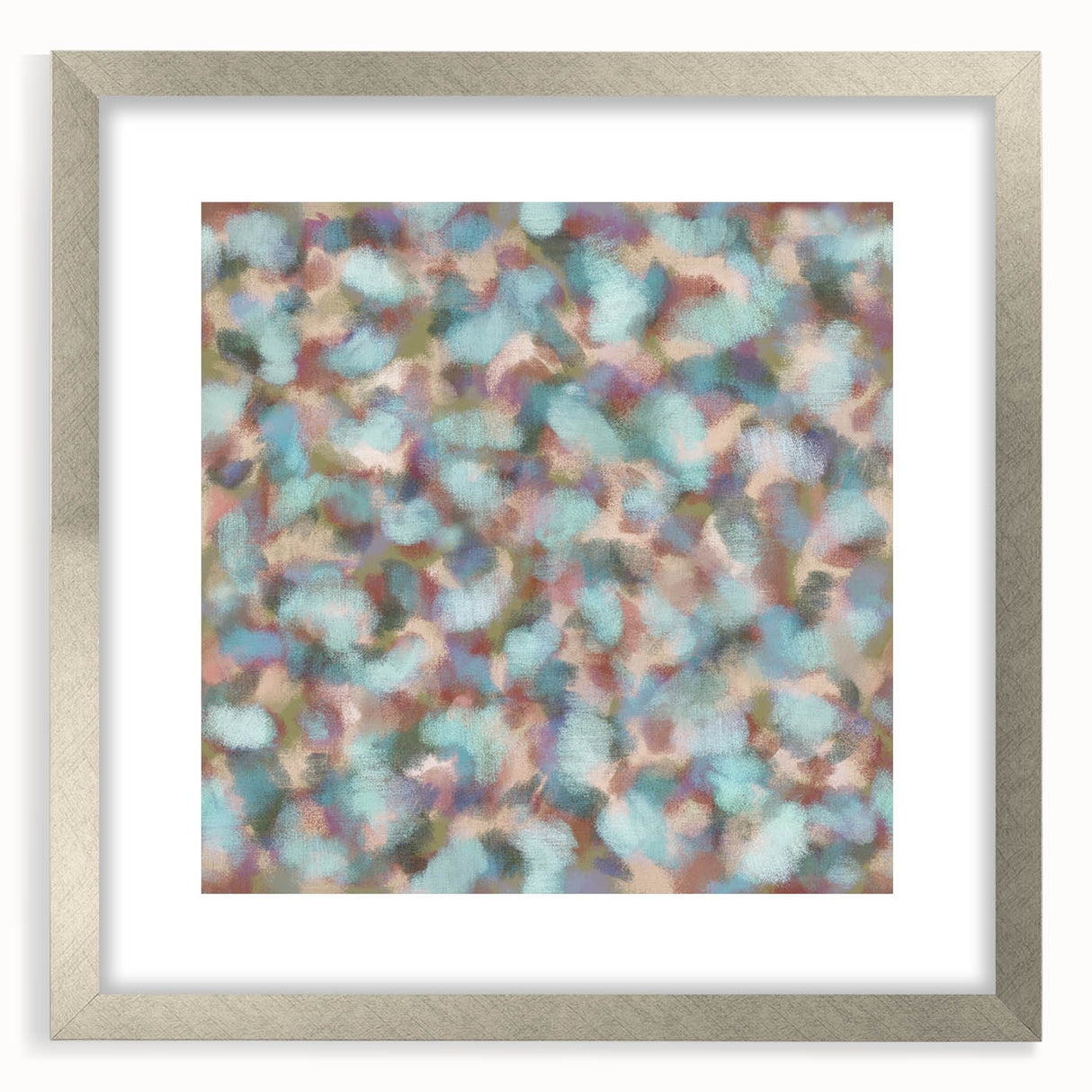 Pastel Bloom – Earthen Harmony Abstract Wall Art in Mint & Blush
