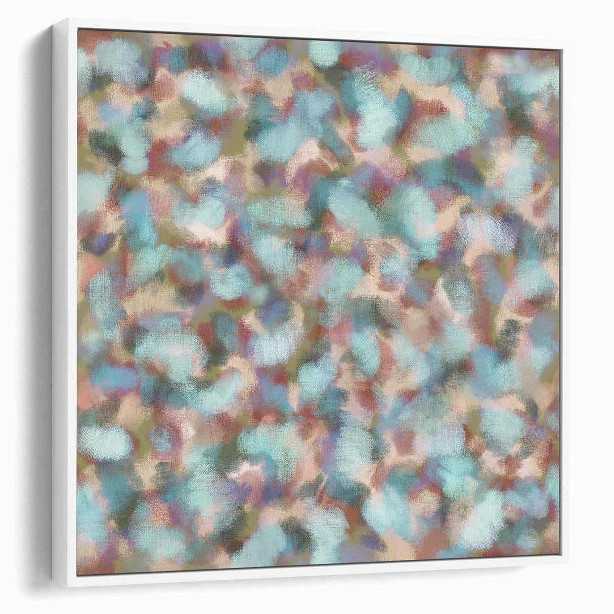 Pastel Bloom – Earthen Harmony Abstract Wall Art in Mint & Blush