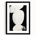 Earth Tone Art – Black and White Minimalist Abstract Canvas Print