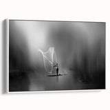 Fisherman Casting Net - Fine Art Photography Metal Prints