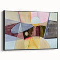 Contemporary Abstract Art – Pastel Geometric Watercolor Print