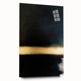 Minimalist Textured Art Pieces – Black and Gold Horizontal Abstract