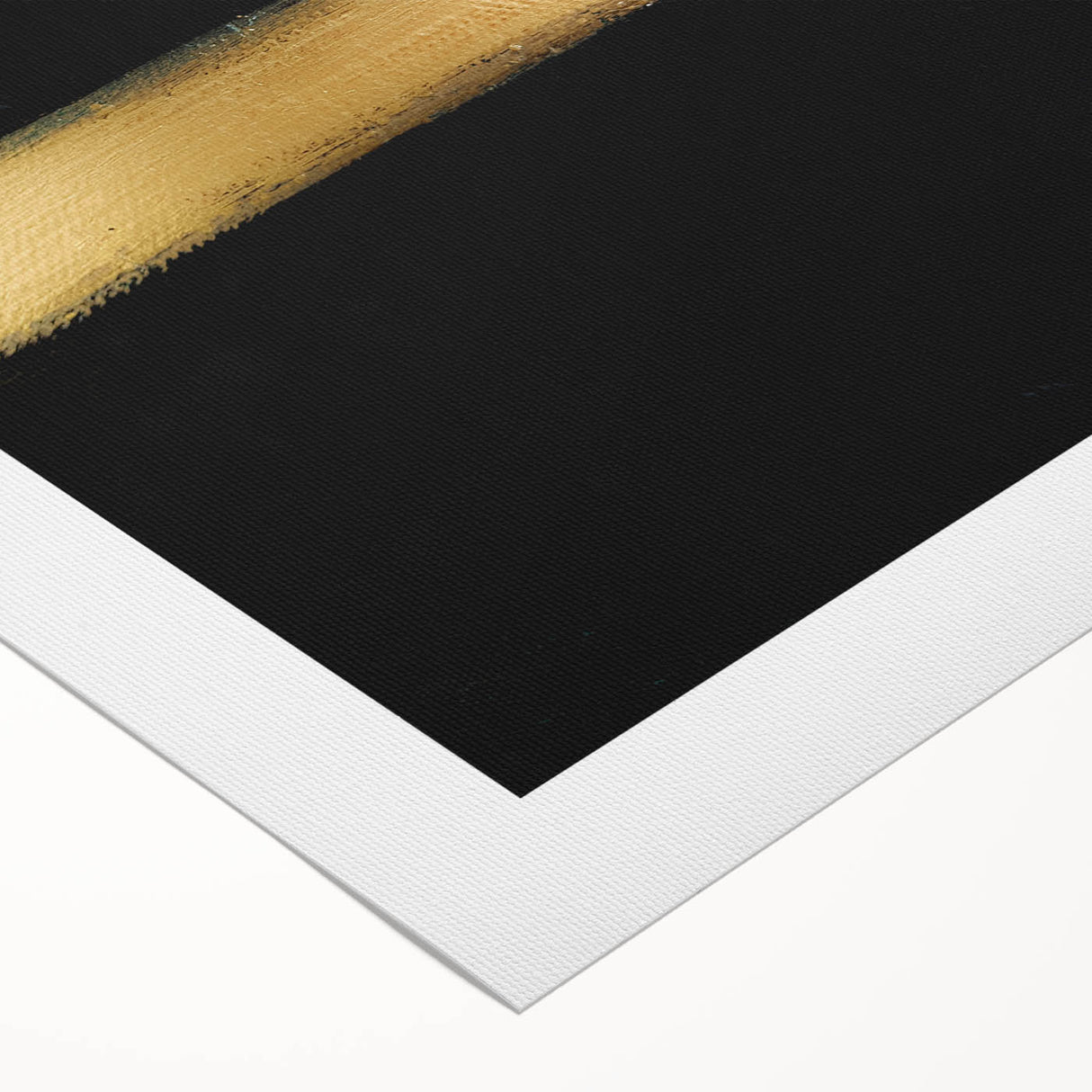 Minimalist Textured Art Pieces – Black and Gold Horizontal Abstract