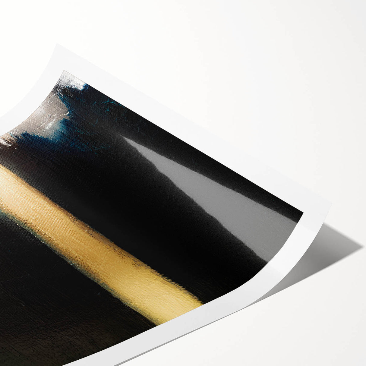 Minimalist Textured Art Pieces – Black and Gold Horizontal Abstract
