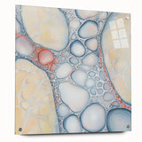 Organic Cells in Soft Tones – Earthen Harmony Earth Tone Art Print