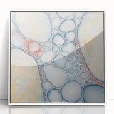 Organic Cells in Soft Tones – Earthen Harmony Earth Tone Art Print