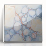 Serene Web of Color – Earthen Harmony Contemporary Canvas Art