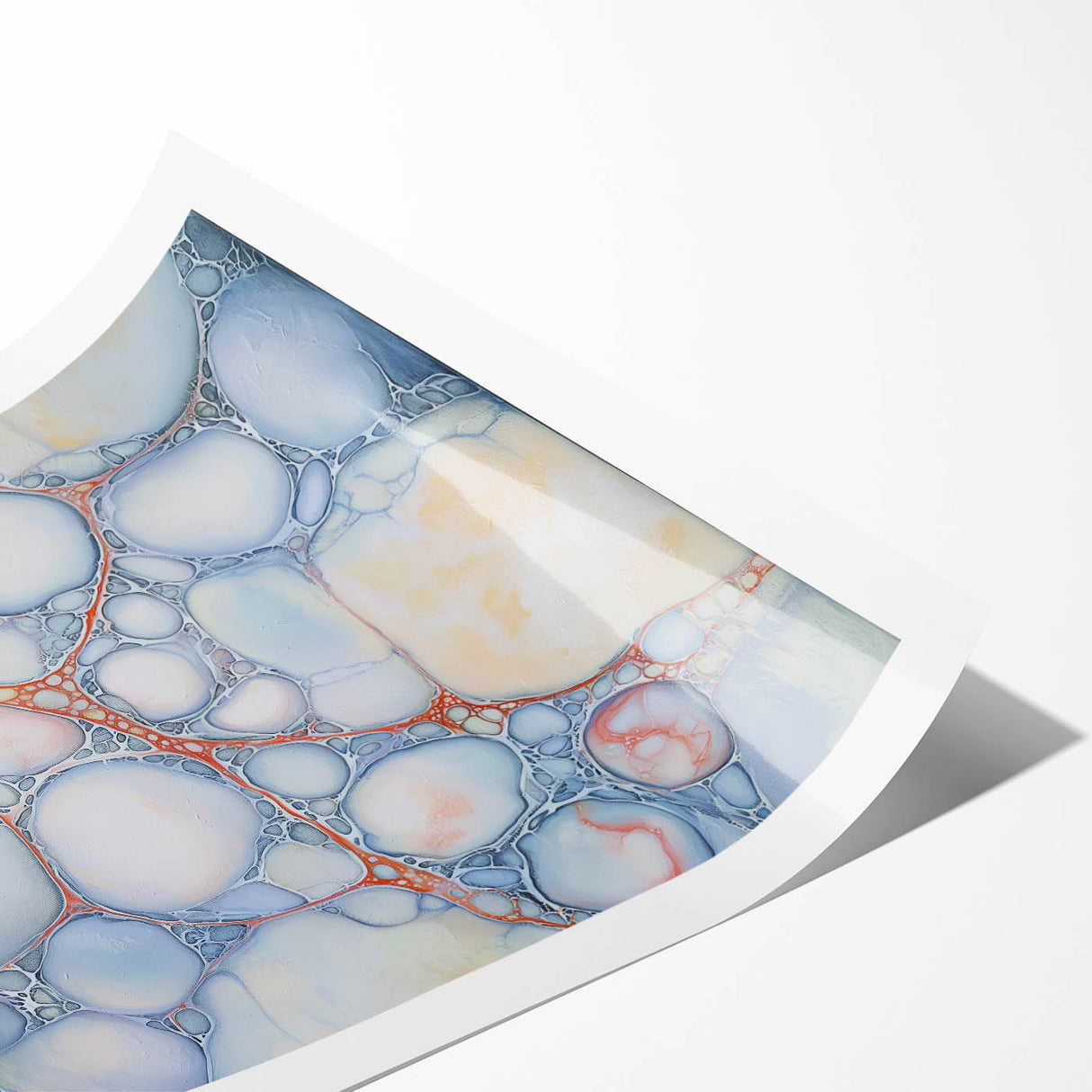 Serene Web of Color – Earthen Harmony Contemporary Canvas Art
