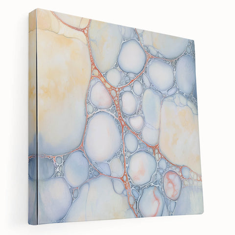 Serene Web of Color – Earthen Harmony Contemporary Canvas Art