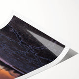 Urban Scenery Wall Art – Cracked Pavement at Sunset Canvas