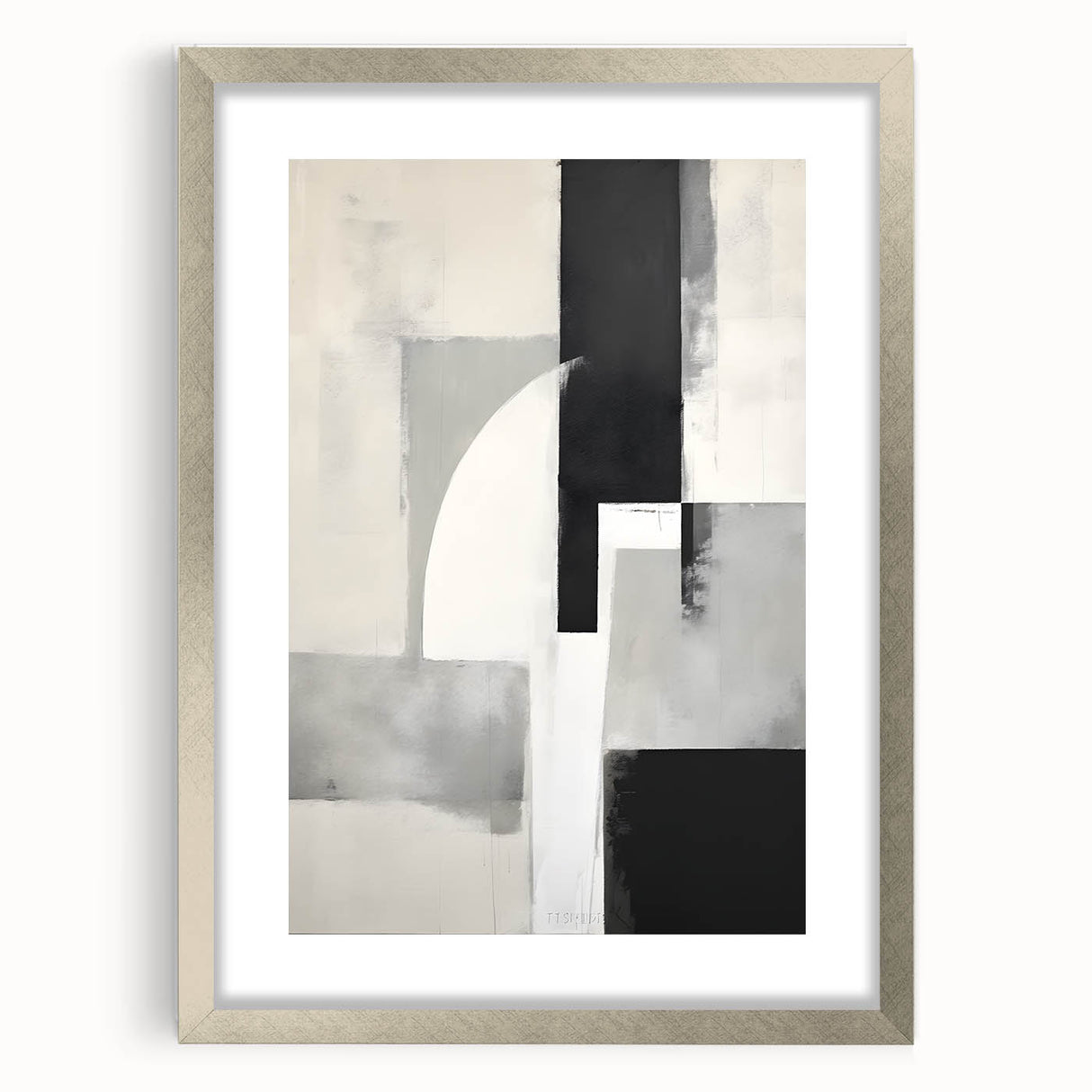 Earthen Harmony Abstracts – Black and Gray Modern Minimalist Art