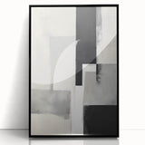 Earthen Harmony Abstracts – Black and Gray Modern Minimalist Art