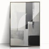 Earthen Harmony Abstracts – Black and Gray Modern Minimalist Art