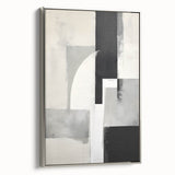 Earthen Harmony Abstracts – Black and Gray Modern Minimalist Art